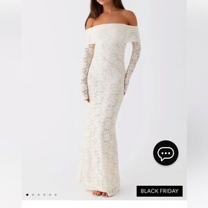 Peppermayo Lace Maxi Dress - Ivory